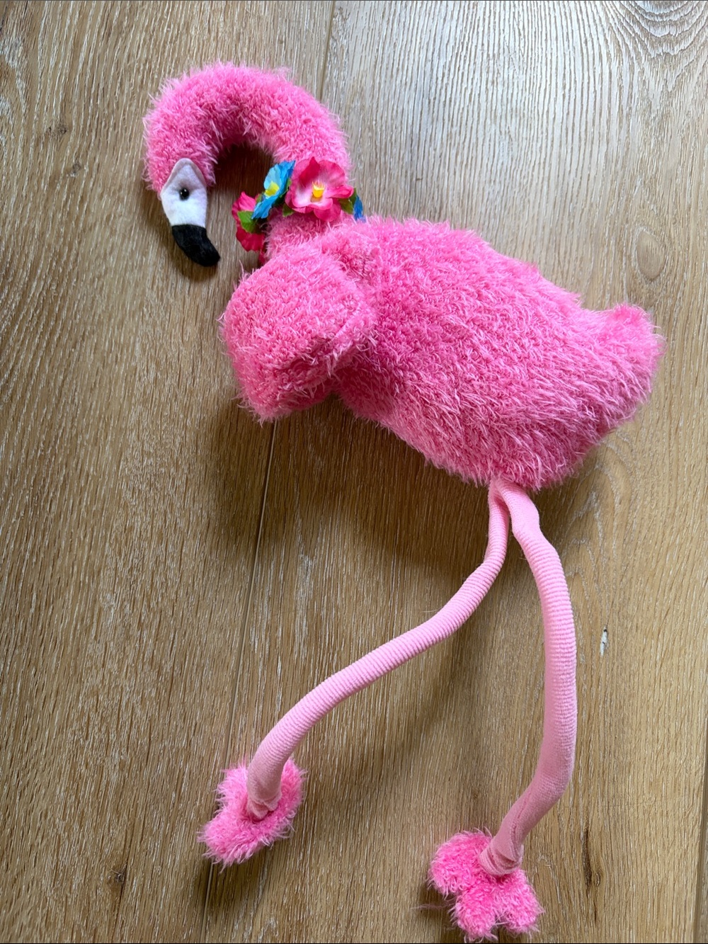 Pink flamingo wine bottle holder